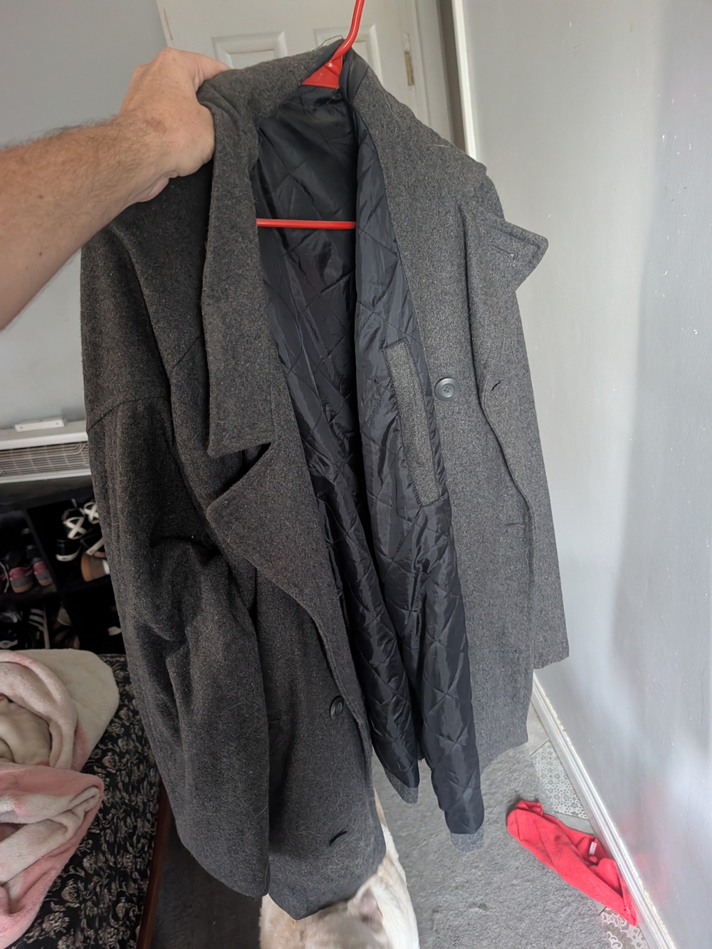 Steve & Barry's Charcoal Gray Men's Pea Coat